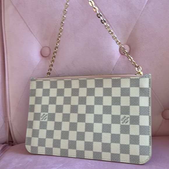 Louis Vuitton Damier Azur Neverfull MM pochette bag - Picture 6 of 9